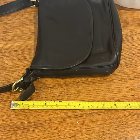 Vintage Coach Fletcher Black Leather Flap Bag - Picture 14 of 14